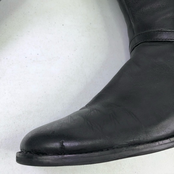 Cole Haan Black Leather Riding Boots Size 9B - Picture 4 of 9